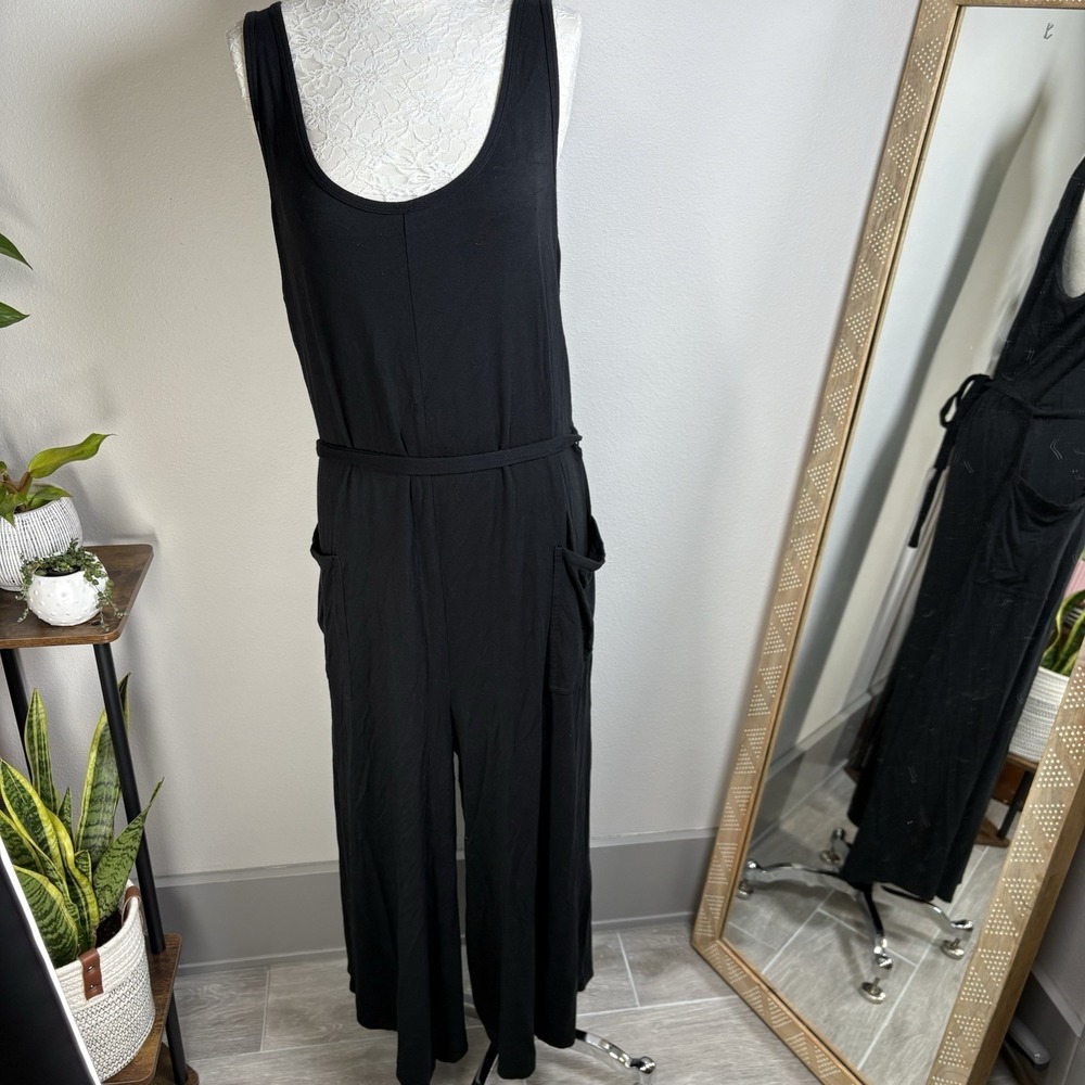 MeUndies Women 3X Black Jumpsuit Loungewear Modal Sleeveless
